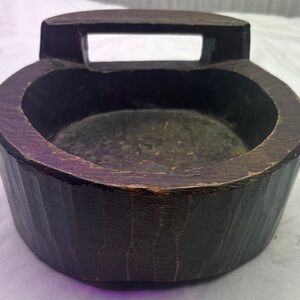 Fulgenzi Italian Hand carved Rustic Brown Wooden Bowl